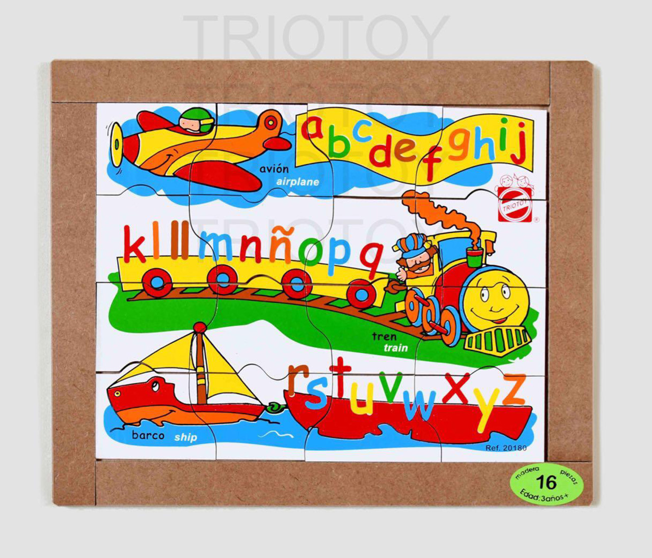 rompecabezas en madera