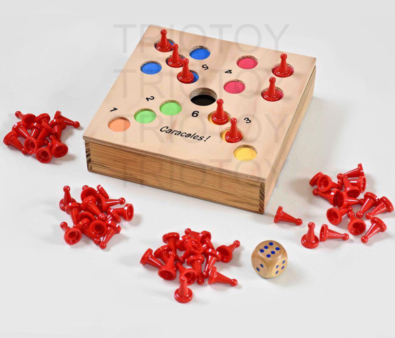 caja magica en madera